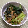 あこt's cooksnap of when they made 簡単5分☆小松菜としらすのごま油炒め.