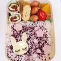 めいめい☆☆☆'s cooksnap of when they made 簡単キャラ弁☆うさぎのお花見弁当.