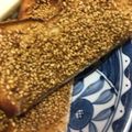 nothree's cooksnap of when they made ぷちぷちゴマトースト.