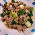 ゆいったろ's cooksnap of when they made かんたん！豚肉と長ねぎのバターポン酢炒め.