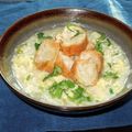 ladyoscar's cooksnap of when they made シャンツァイ(パクチー)と仙台麩の中華粥.