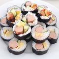 くっくペタ's cooksnap of when they made 節分の恵方巻☆巻き寿司☆ウインナー入り.