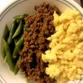 fieldmouse's cooksnap of when they made 定番！しっとりそぼろの三色丼.