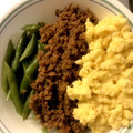 fieldmouse's cooksnap of when they made 定番！しっとりそぼろの三色丼.