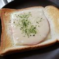 kotohime00's cooksnap of when they made 青のり　チーズ　トースト　ハム.