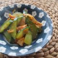 Jaye's cooksnap of when they made 鶏モモ肉ときゅうりのキムチ炒め.