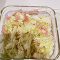 さるっちー's cooksnap of when they made レンジで簡単☆ハムとキャベツの炒め物♪.