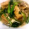 04eri08's cooksnap of when they made 厚揚げと挽き肉と小松菜のサッと煮。.