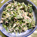 まゆは見習い★'s cooksnap of when they made 菜の花とツナの味噌マヨ和え.