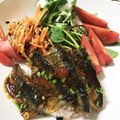 keimiu's cooksnap of when they made テリテリ☆簡単☆さんまの蒲焼き丼♪♪.