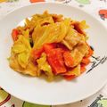 ちゃあこっこ's cooksnap of when they made 【ピリ辛味噌炒め】豚キャベもやし人参.