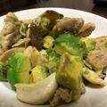 すぷも's cooksnap of when they made アボガドとエリンギの豚炒め.