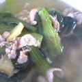 saibaba's cooksnap of when they made 小松菜のピリカラスープ.