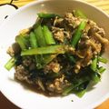 ミルウノ's cooksnap of when they made フライパン一つ！小松菜と春雨の麻婆炒め.