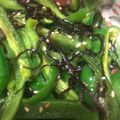 クック6E1ZGB☆'s cooksnap of when they made ピーマンとしめじの塩昆布和え.
