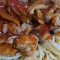 土日料理する人's cooksnap of when they made きのこ長ネギあさりのトマトパスタ.