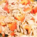 はな♡あや's cooksnap of when they made 豚肉とパプリカのにんにく醤油炒め.