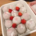 ガチャピンズ's cooksnap of when they made いちご大福（白あん）.