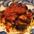 くりすたるけいこ's cooksnap of when they made なすとベーコンの辛口トマトソースパスタ.