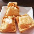 はちち3300's cooksnap of when they made 超簡単♪お餅とチーズの巾着焼き.