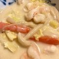 lisakohiro's cooksnap of when they made 白菜とえびのクリーム煮.