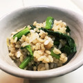 蒼の雫sp's cooksnap of when they made 菜の花と生姜の炊き込みご飯。.