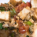 あぷリコット's cooksnap of when they made 厚揚げとトマトと豚肉の卵とじ.
