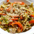 kontack's cooksnap of when they made 豚こまと野菜のピリ辛回鍋肉風.
