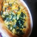 料理の修行中のjk's cooksnap of when they made ベーコンとほうれん草のキッシュ.