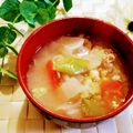 ももちゃんのれしぴ's cooksnap of when they made 基本の豚汁♪簡単に具沢山.