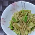みがつくひと's cooksnap of when they made ブロッコリーの茎とエノキのバター醤油炒め.
