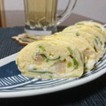 ダイナマイト漆黒's cooksnap of when they made 三つ葉と海老の玉子焼き～茶碗蒸し風～.