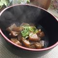 yuminan47k's cooksnap of when they made サッポロ一番みそラーメンのスープで蒟蒻煮.