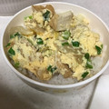 kmi0301's cooksnap of when they made 小松菜と絹厚揚げの煮物、リメイク丼.