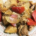 nyauko's cooksnap of when they made 簡単☆油揚げと鶏肉の炒め煮♪.