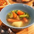 BanHideo's cooksnap of when they made コストコのロティサリーチキン使ってスープ.