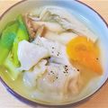 ヒソカ★ナニカ's cooksnap of when they made ぽっかぽか！生姜入りスープ餃子♪.