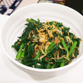 ﾕﾒﾐﾙﾕﾒﾐﾁｬﾝ's cooksnap of when they made 春菊の塩炒め.