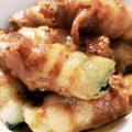T's cooksnap of when they made ちぢみほうれん草豚バラ巻き.