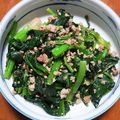 サニー814's cooksnap of when they made ほうれん草大量消費！ひき肉マヨポン炒め.
