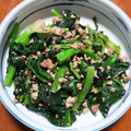 サニー814's cooksnap of when they made ほうれん草大量消費！ひき肉マヨポン炒め.