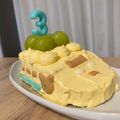 虹っ子☆'s cooksnap of when they made バースデーケーキ 3歳 覚書.