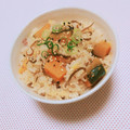 まあまま☆0403's cooksnap of when they made かぼちゃと塩昆布の炊き込みご飯.