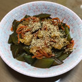 ビキナーもんちゃん's cooksnap of when they made 簡単！生茎わかめと水菜の胡麻油炒め.