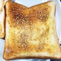 chii＊0ω0＊'s cooksnap of when they made ほんのり甘い★セサミトースト.