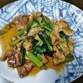 kirinda's cooksnap of when they made 豚肉と小松菜の炒め物.