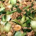 でむでみ's cooksnap of when they made ひき肉きのこ青梗菜のオイスターソース炒め.