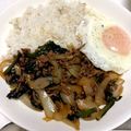 ゆーちゃん＃26's cooksnap of when they made ポパイ丼（ほうれん草とひき肉丼）.