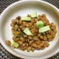 ジョングレ's cooksnap of when they made アボカド納豆焼きのり和え.