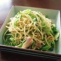 Ｐ子ママ's cooksnap of when they made ♪ 塩豚 ♪ とキャベツの焼きそば.